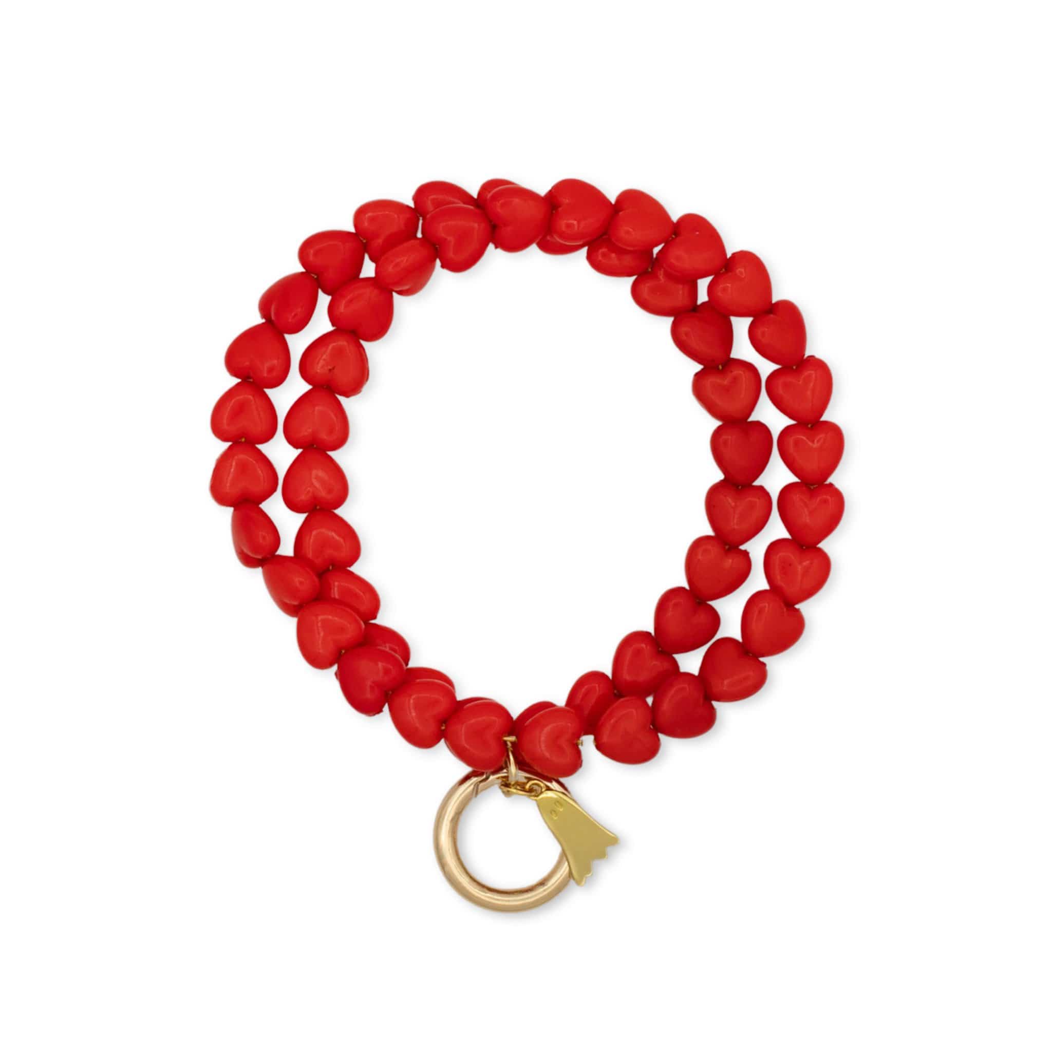 FANTOME BRAND Lots of Love Heart Bead Strap - Red