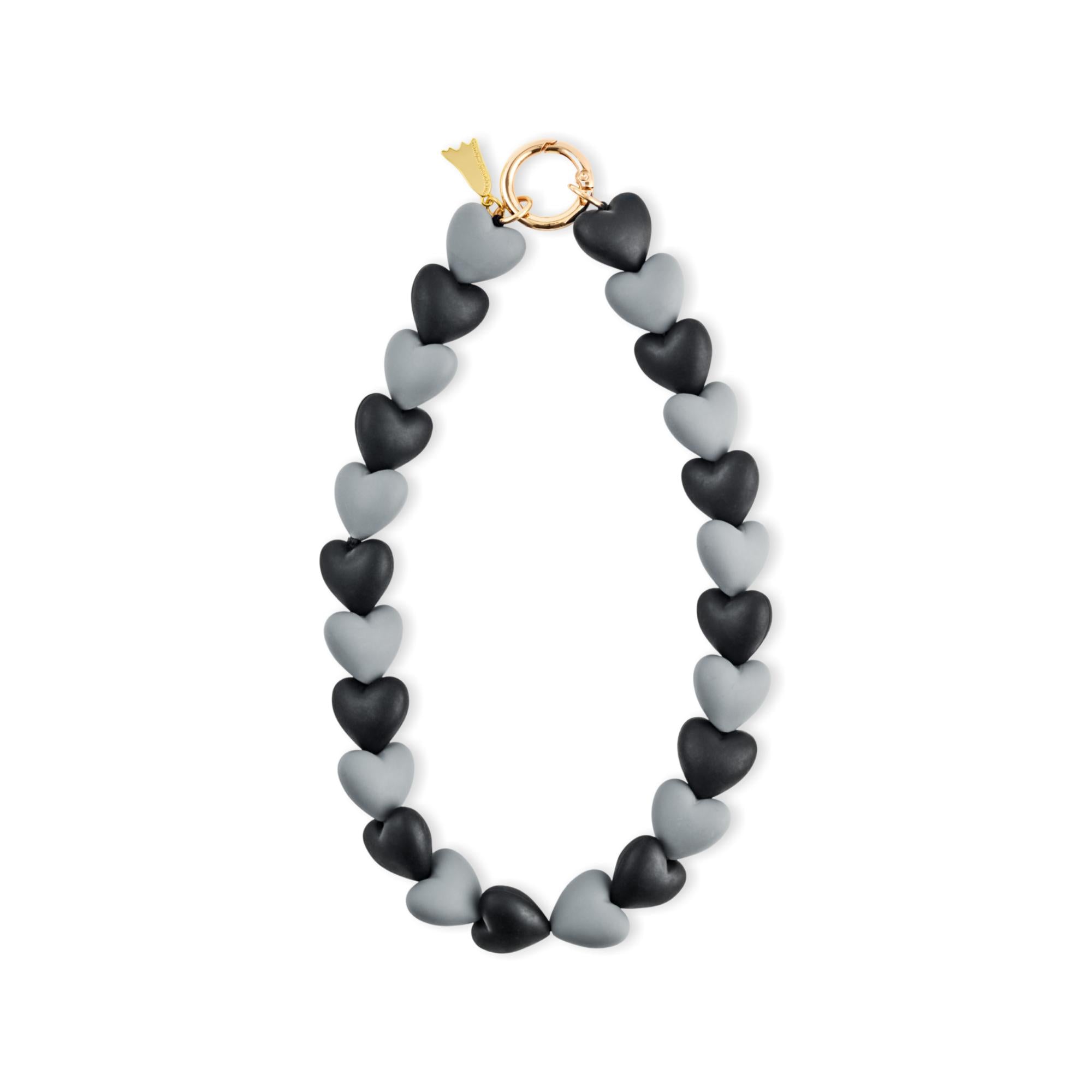 Puffy Love Hand Strap - Black + Grey