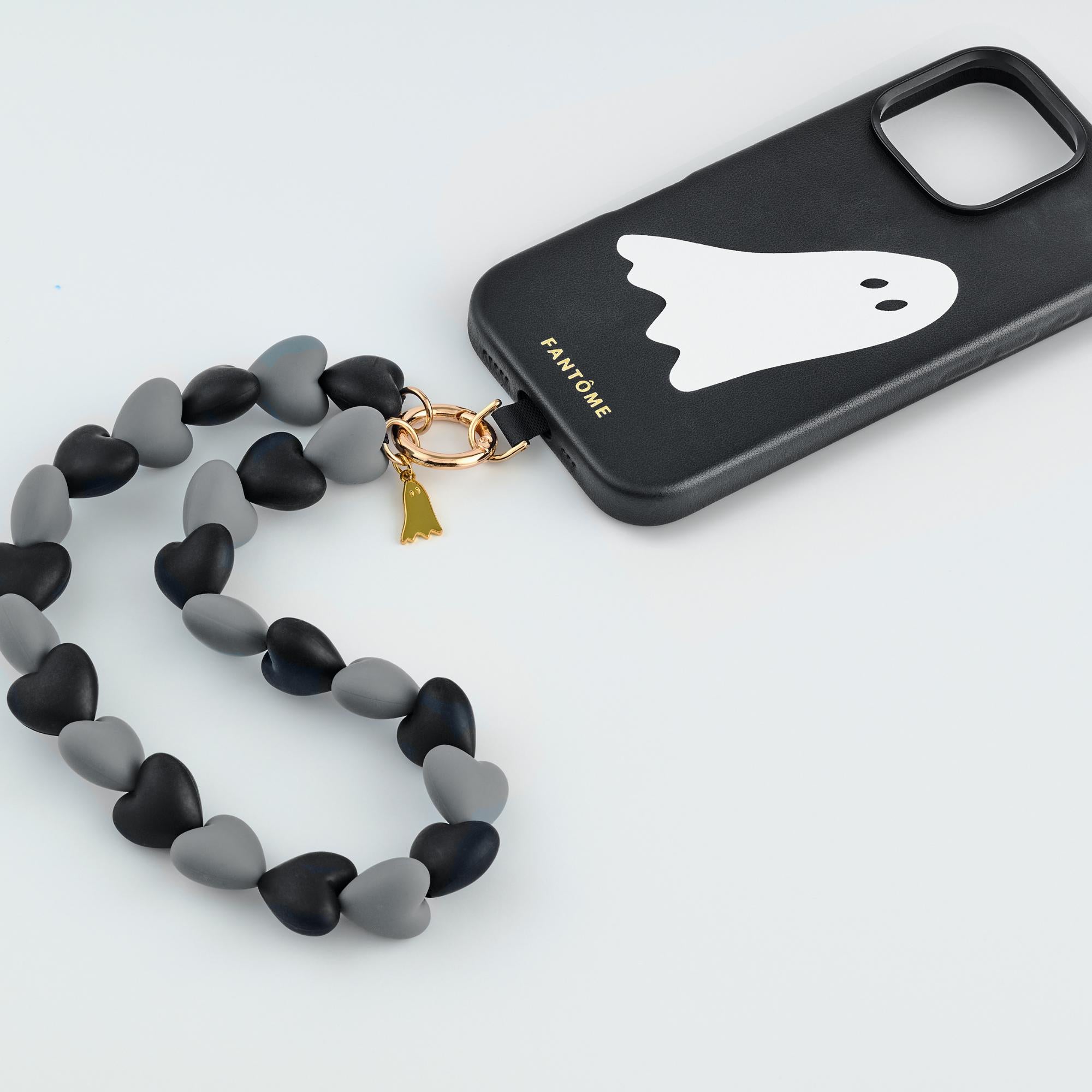 Puffy Love Hand Strap - Black + Grey