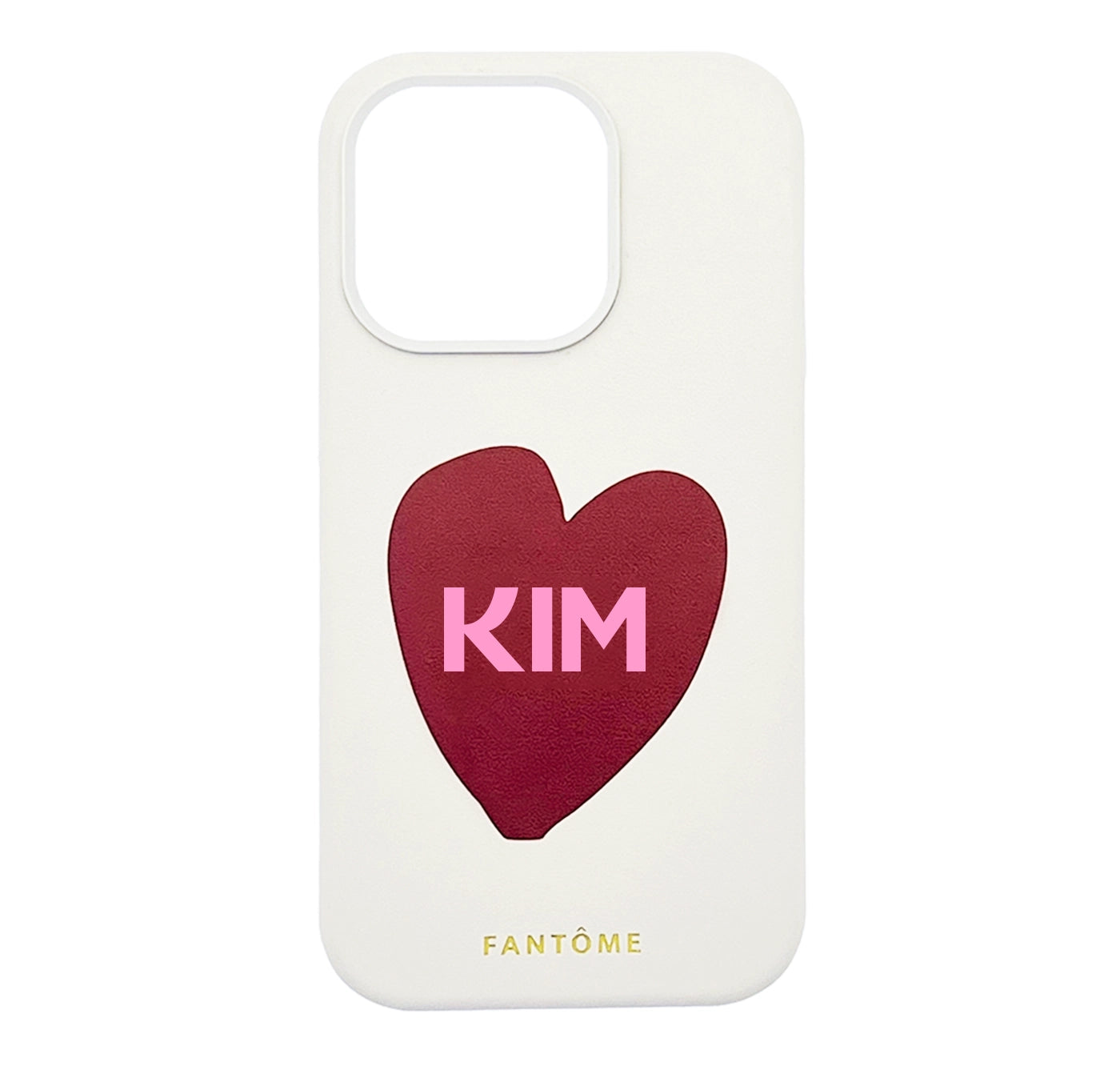Love Heart Leather iPhone Case