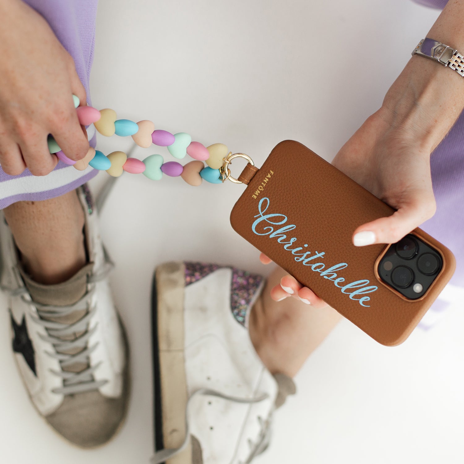 Puffy Love Wrist Strap - Pastel Power