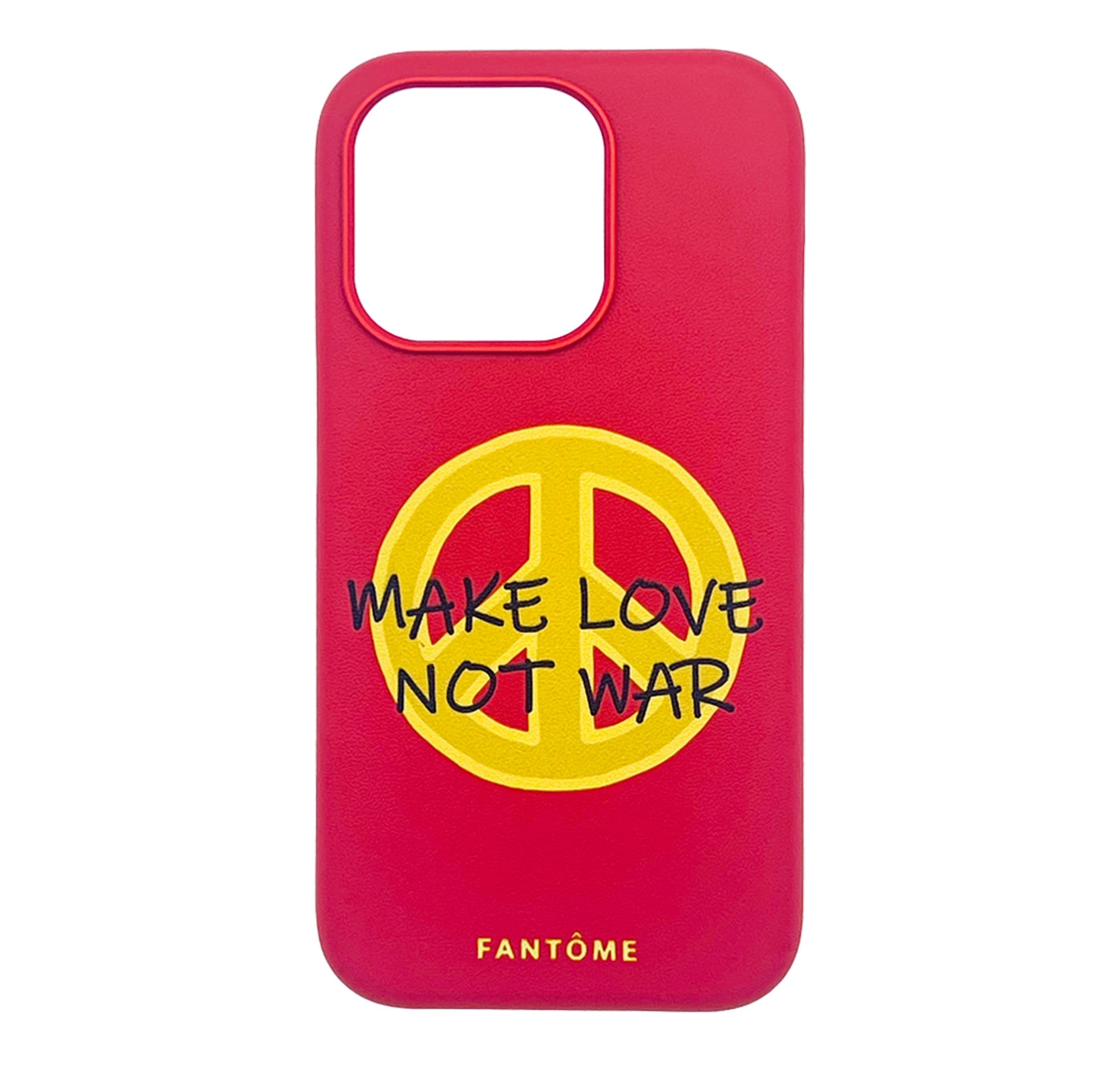 Make Love Not War Leather iPhone Case