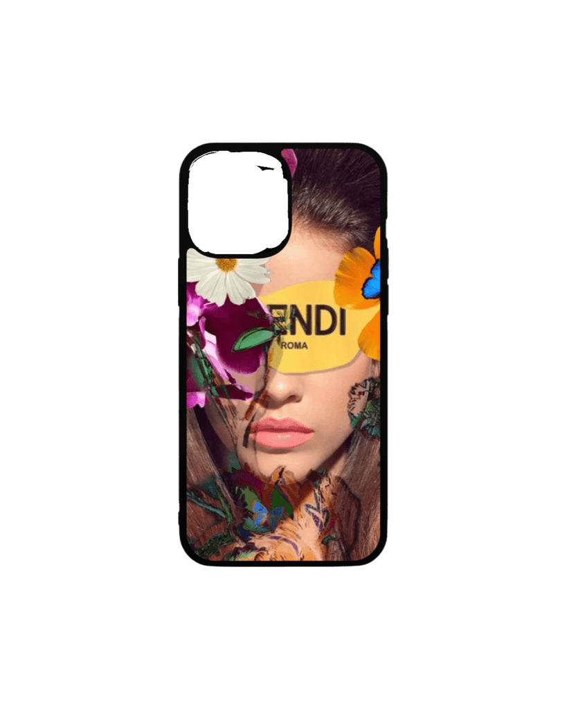 FANTOME Brand Amanda Johnstone - Blooming Ochre' - PU leather iPhone Case