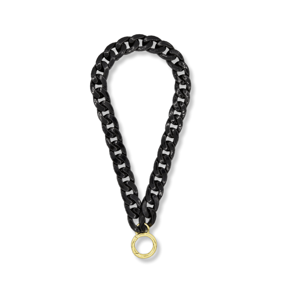 FANTOME Brand Black Chunky Chain Wrist Strap