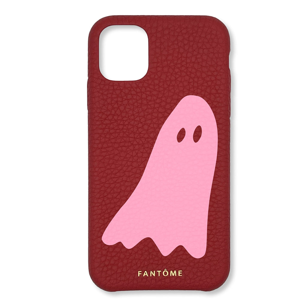 FANTOME Brand Leather iPhone Case Ghost Icon Leather Classic iPhone Case