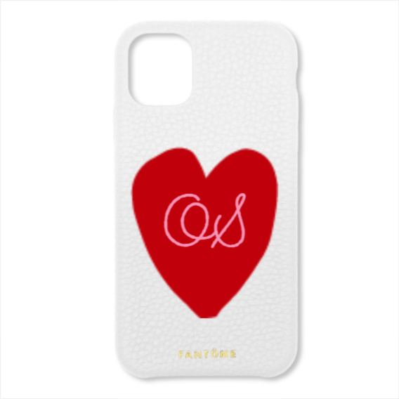 FANTOME Brand Leather iPhone Case Heart Leather Classic iPhone Case