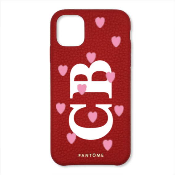 FANTOME Brand Leather iPhone Case Love Club Classic Font Leather iPhone Case