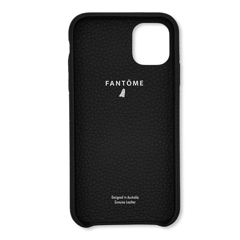 FANTOME Brand Leather iPhone Case Mini Ghost Icon Leather Classic iPhone Case