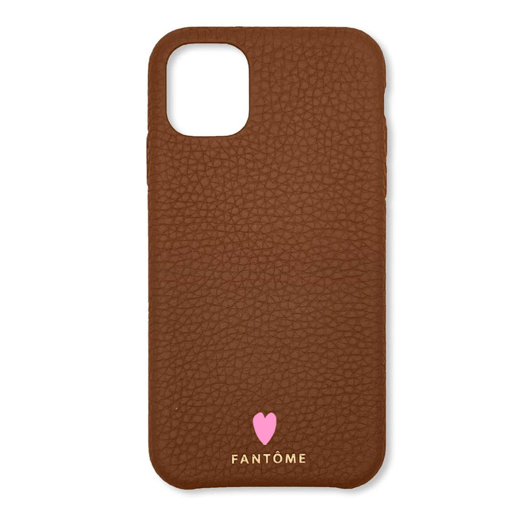 FANTOME Brand Leather iPhone Case Mini Heart Icon Leather Classic iPhone Case