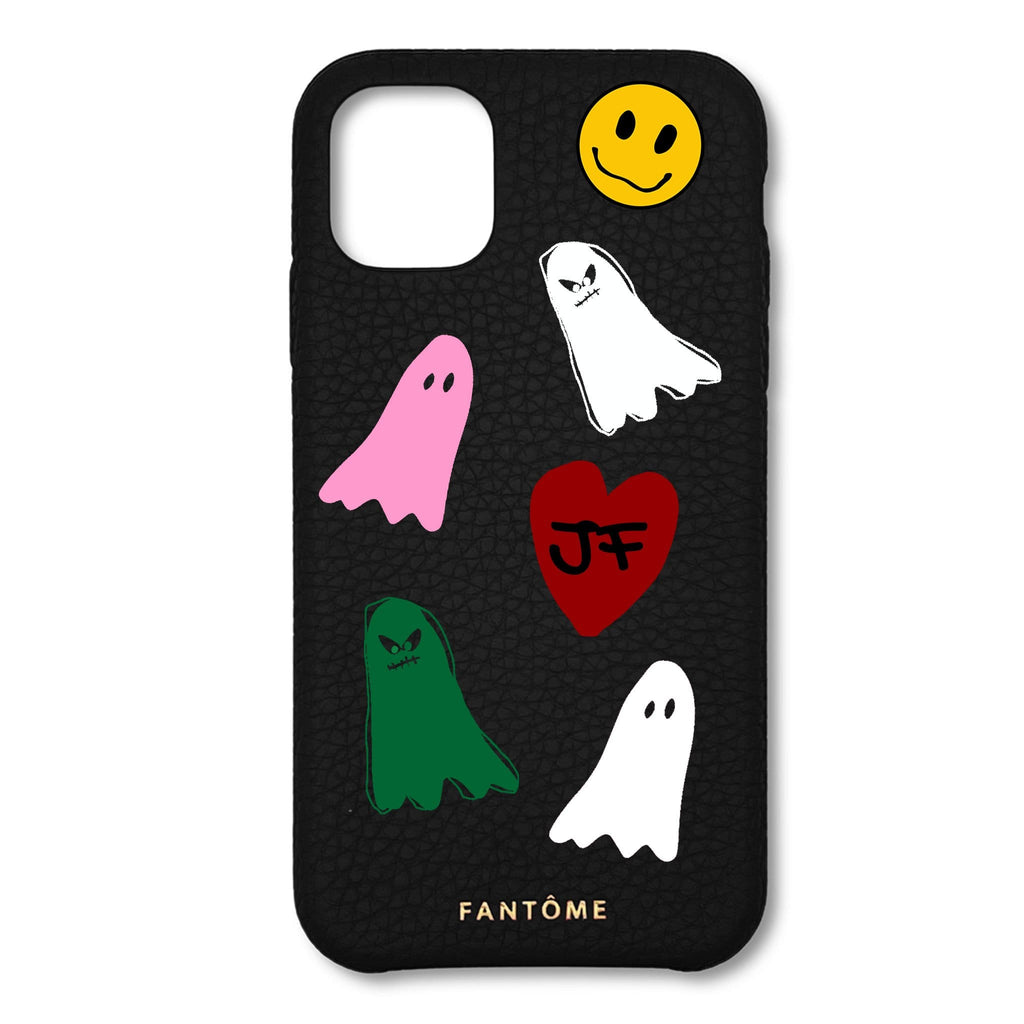 FANTOME Brand Leather iPhone Case Multi Icon Leather Classic iPhone Case