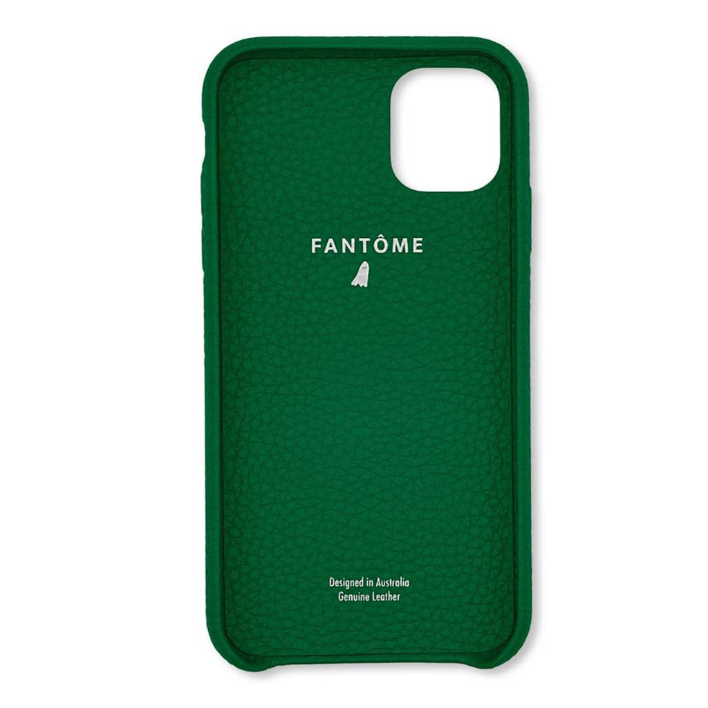 FANTOME Brand Leather iPhone Case Script Font Leather Classic iPhone Case