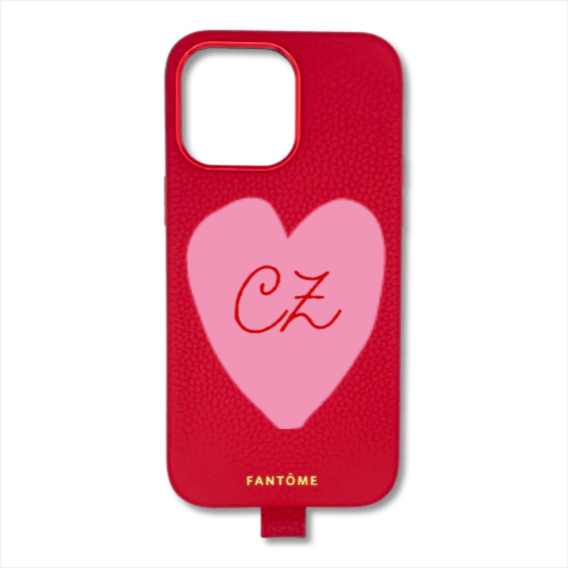 FANTOME Brand Leather Loop iPhone Case Heart Leather Loop iPhone Case