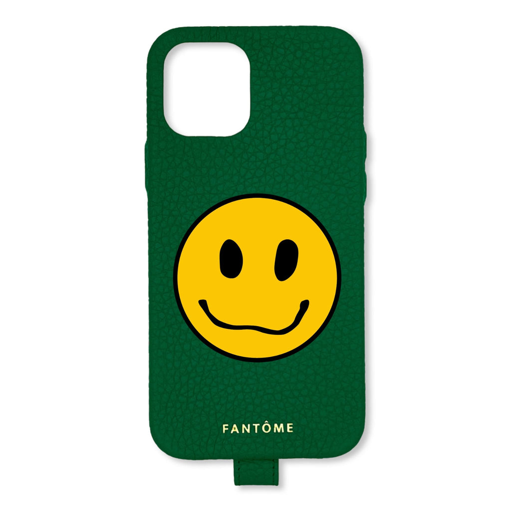 FANTOME Brand Leather Loop iPhone Case Smiley Face Leather Loop iPhone Case